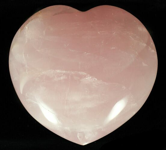 Polished Rose Quartz Heart - Madagascar #59110